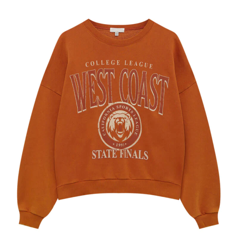 College crew neck sweatshirt